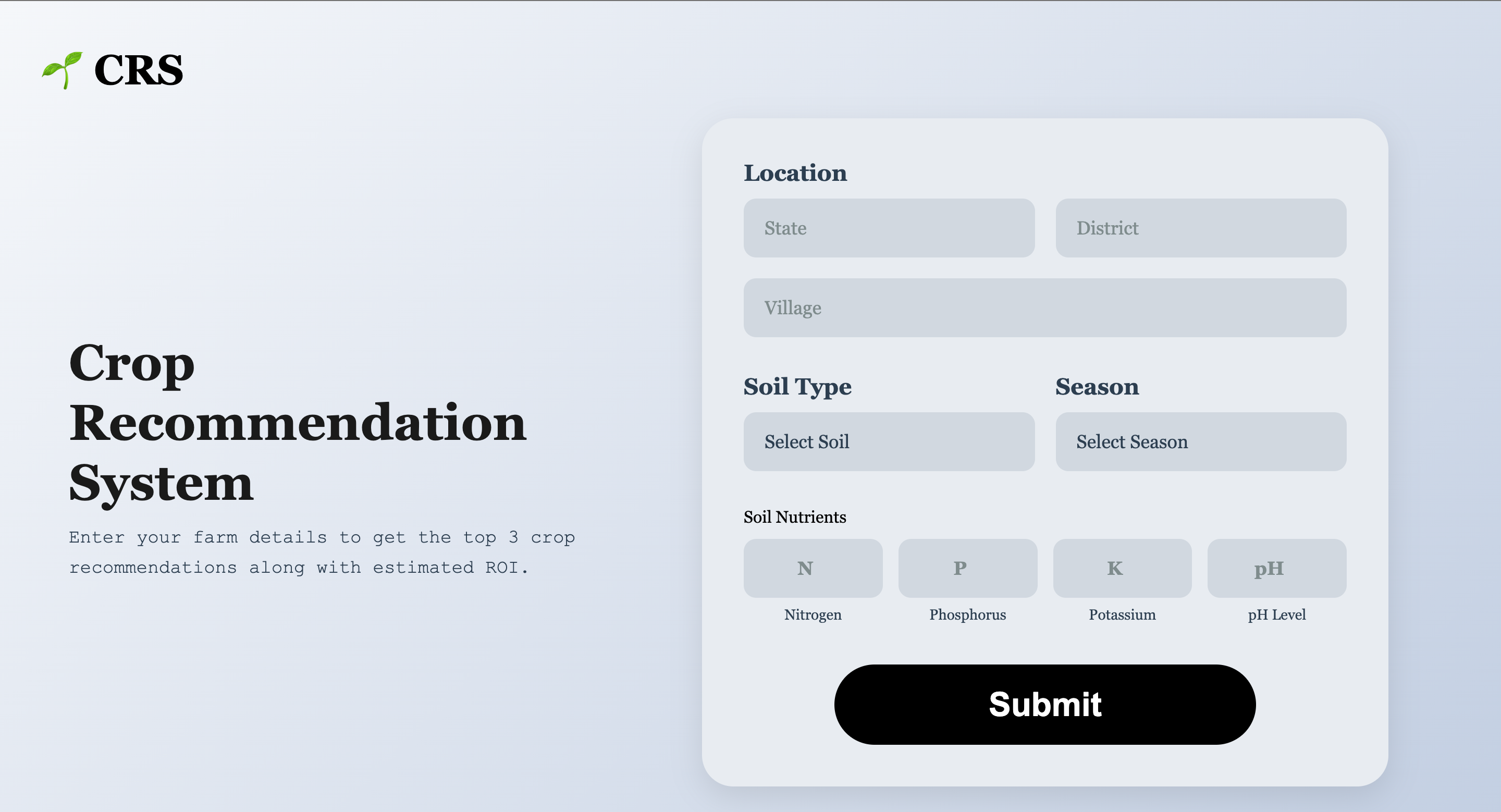Crop Recommendation System - Image 1